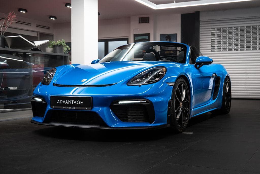 Porsche 718 Spyder/Approved/PDK/Sharkblue kabriolet