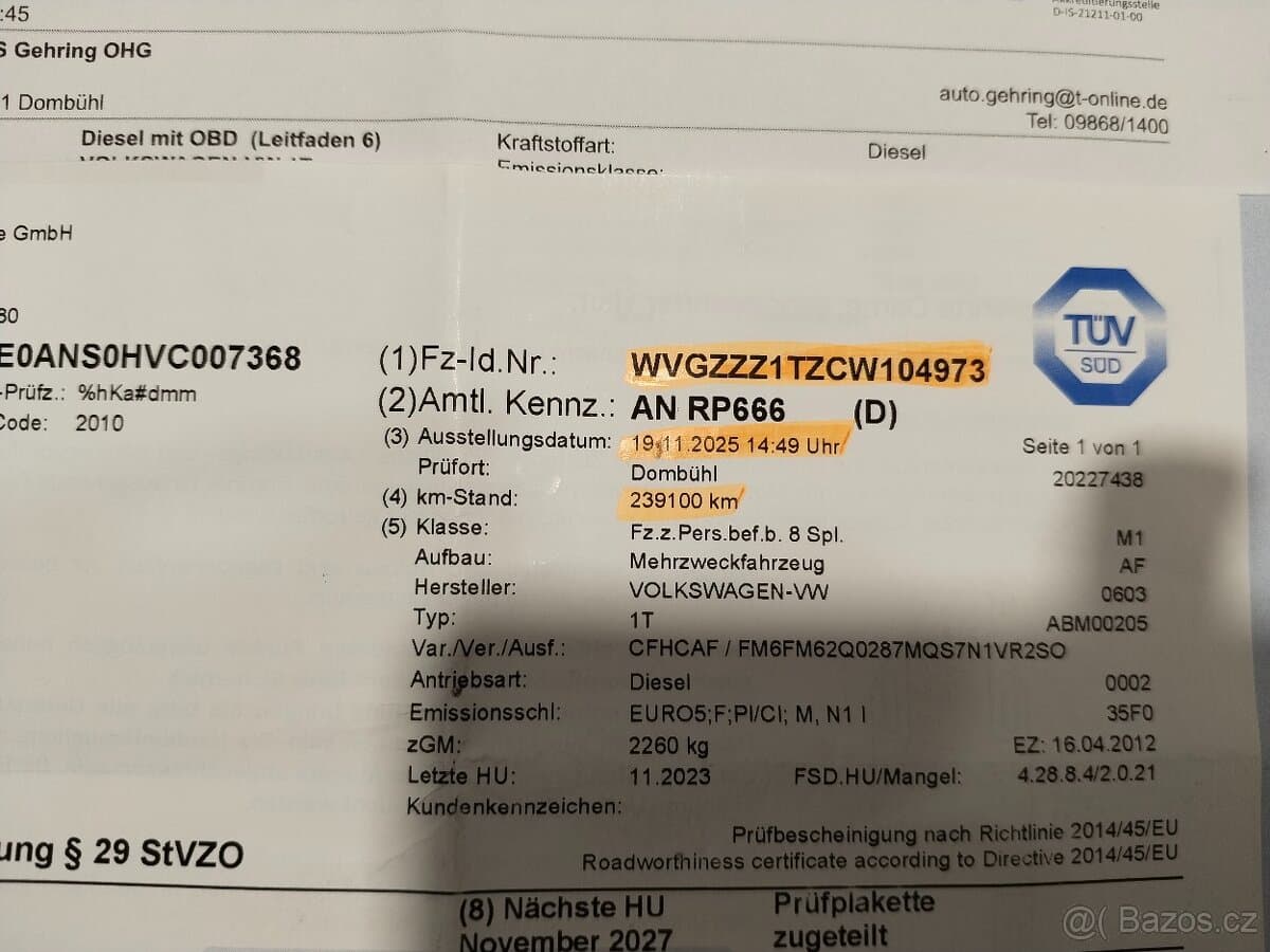 2012 Volkswagen TOURAN - 12