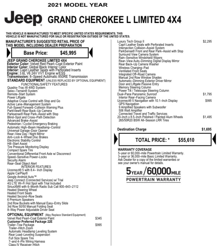 2021 Jeep CHEROKEE - 18